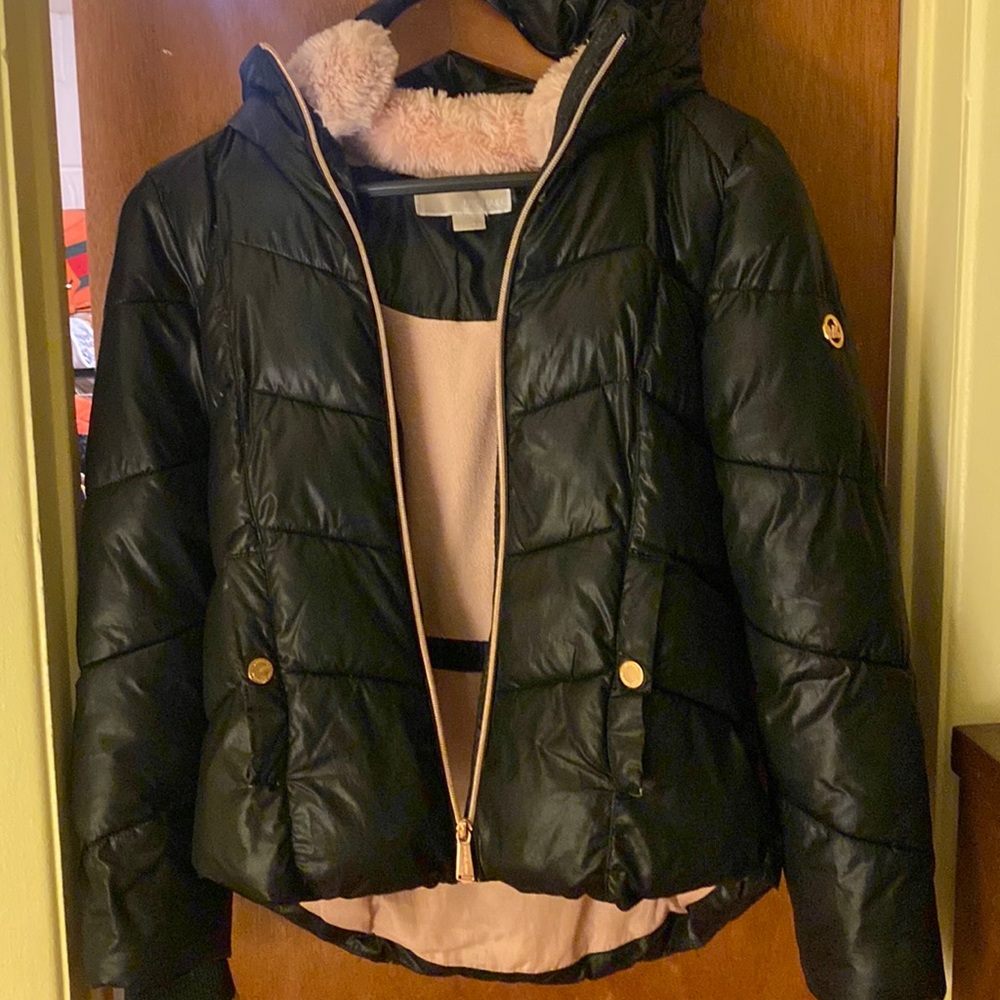Girl’s Black Puffer Jacket by Michael Kors